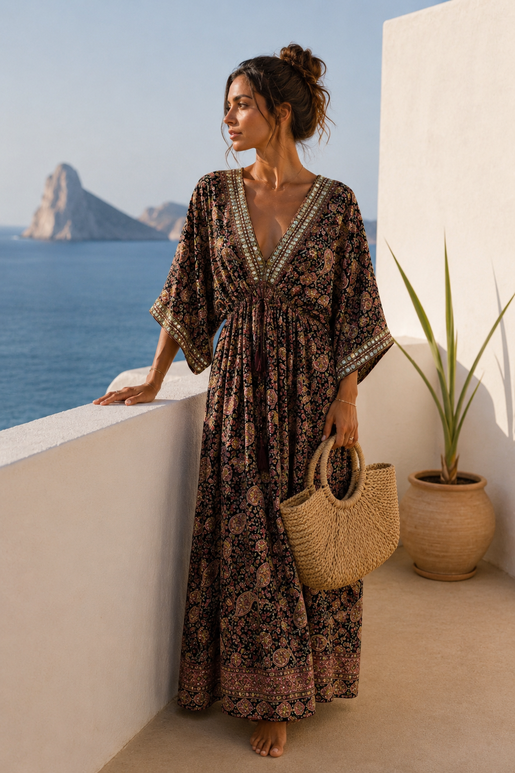 Vestido Seda Fría Mandala