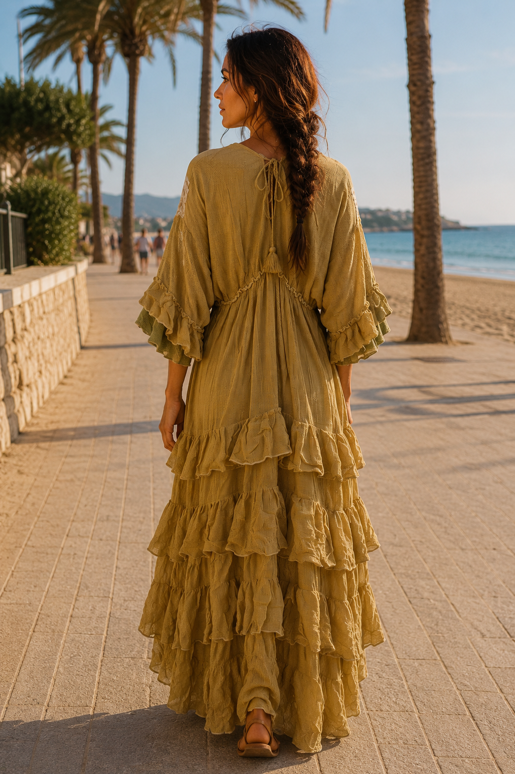 Vestido bordado a mano Tulum