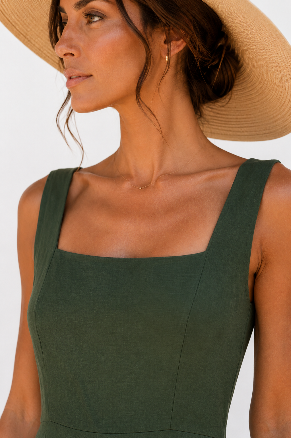Vestido midi Olivo