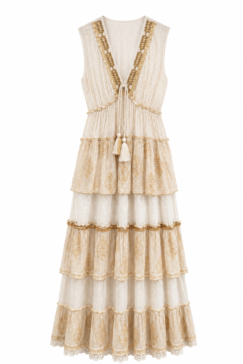 Vestido Bordado con pedrería Capri