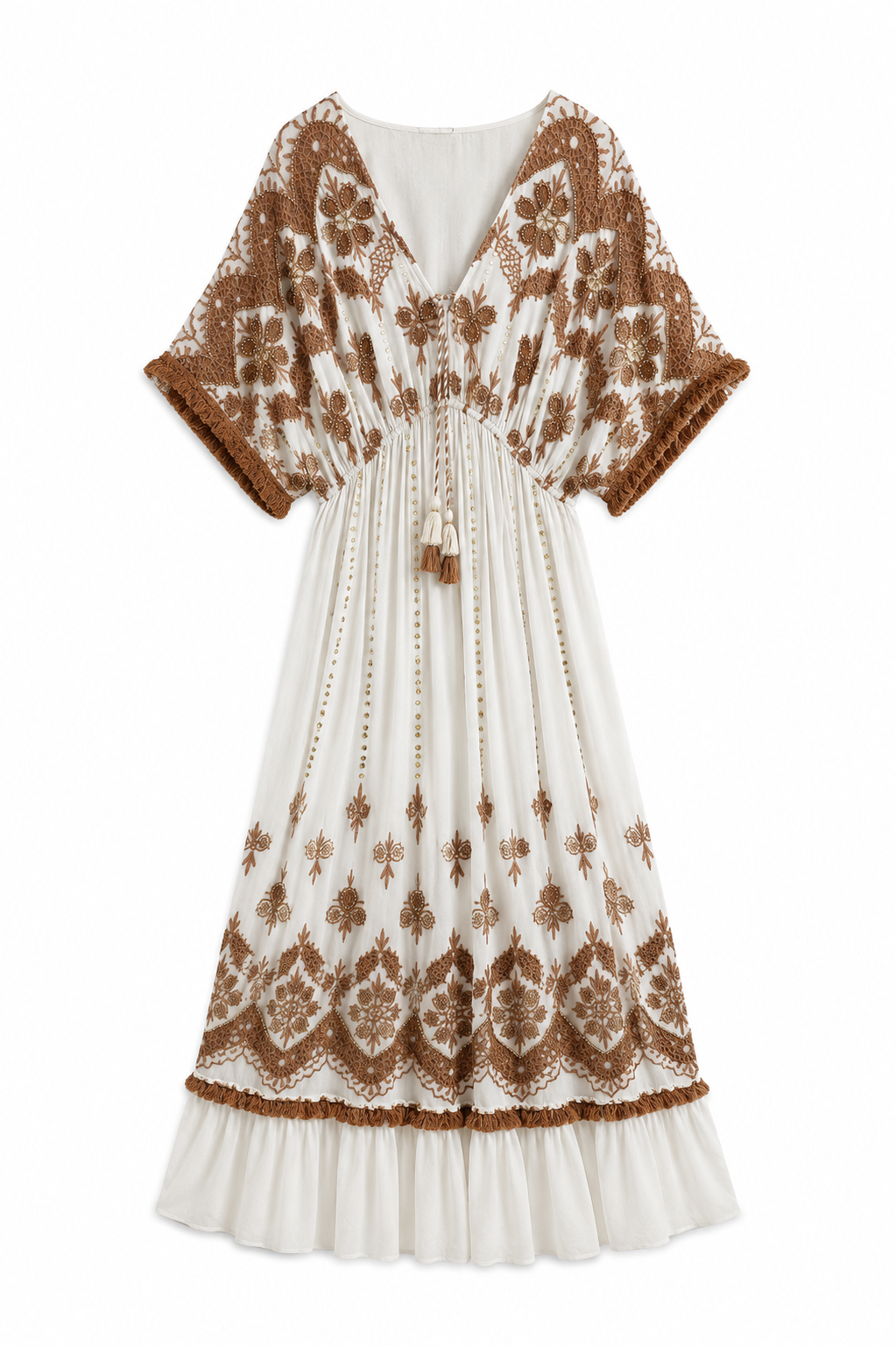 Vestido Damasco Blanco