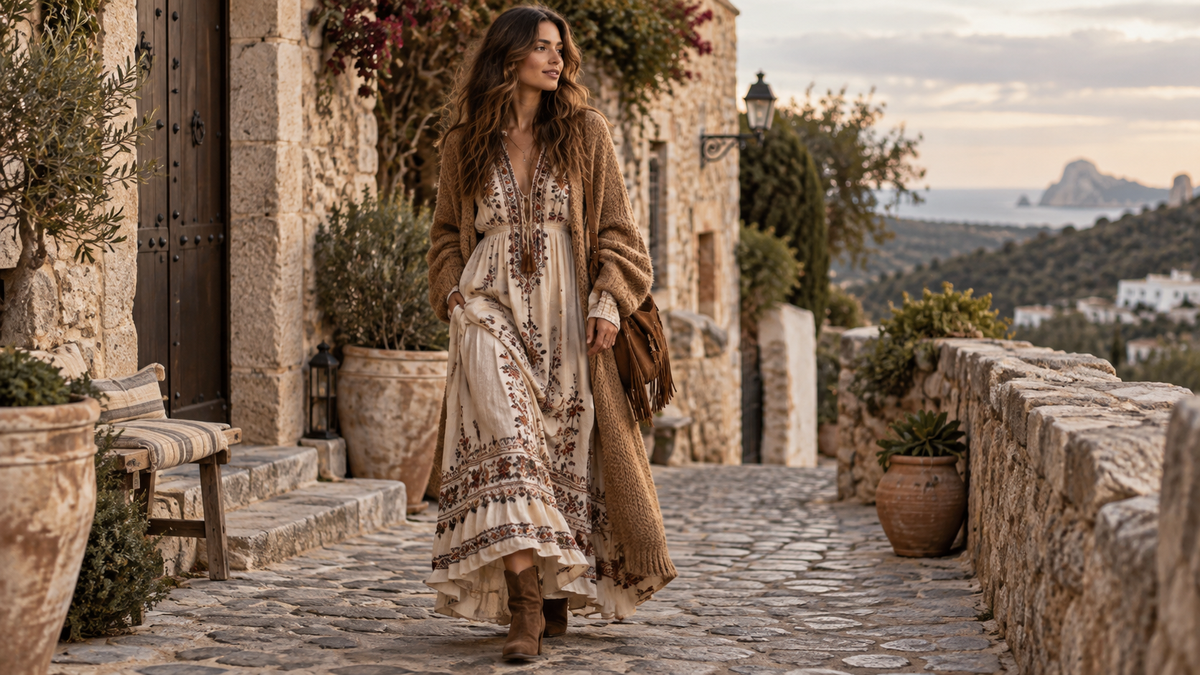Estilo boho cuando empieza el frío