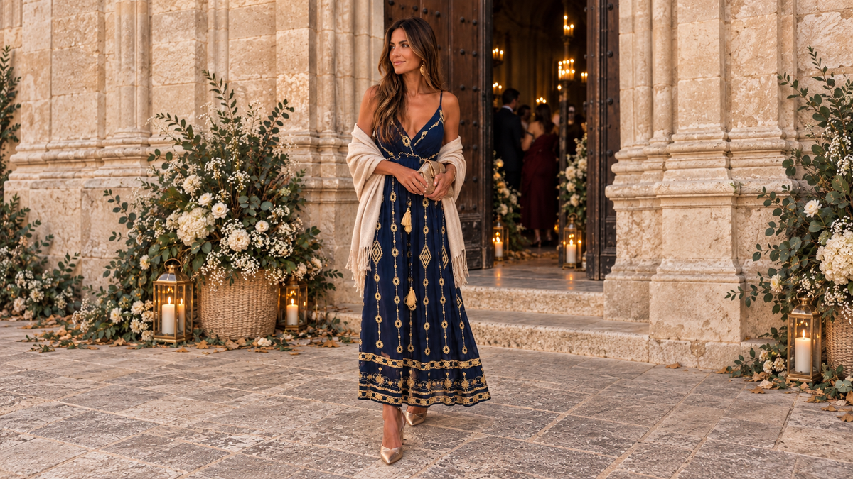 Vestido Talaya de Martina Ibiza. Imagen del catálogo.