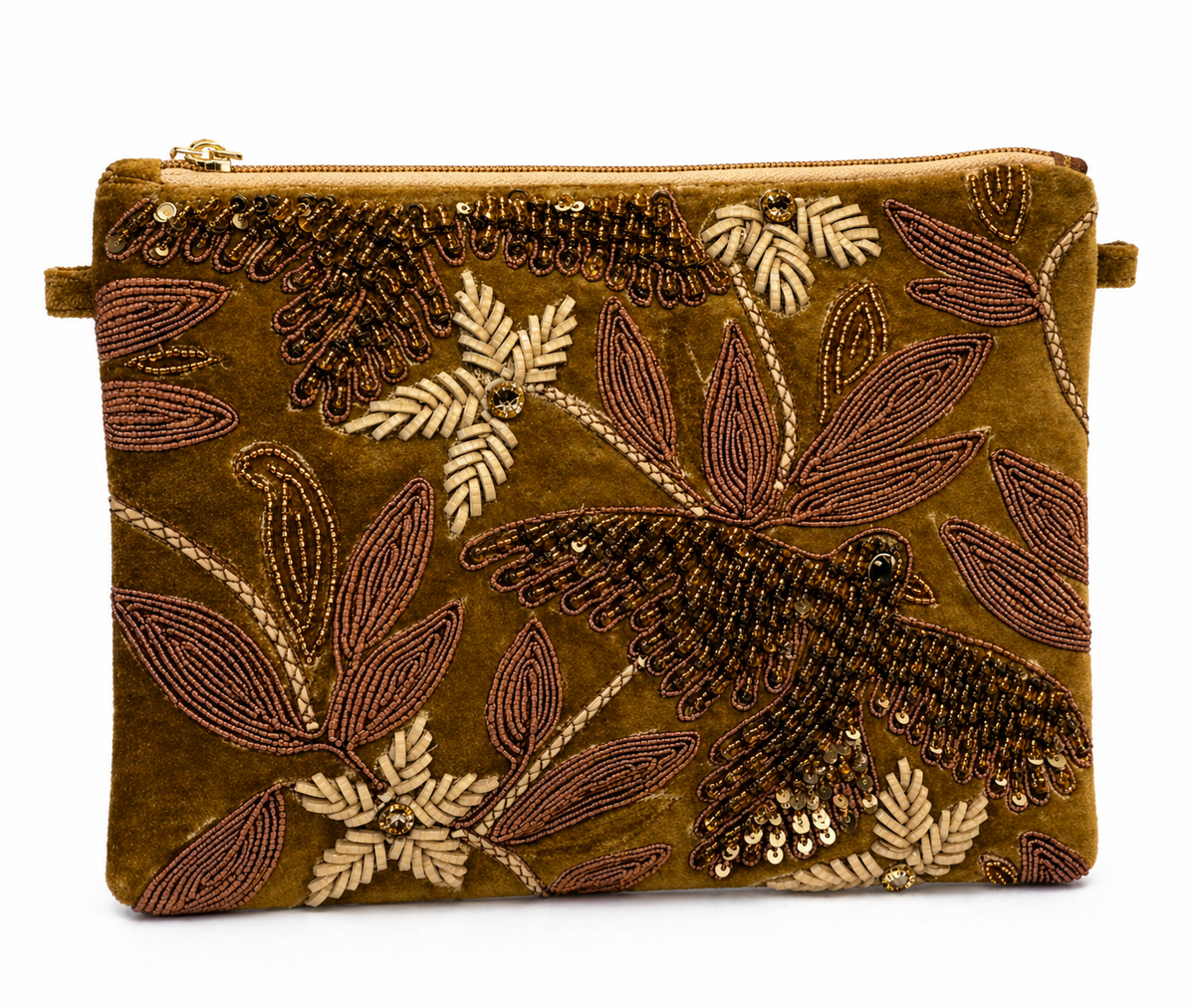 Cartera Terciopelo Selva de Martina Ibiza. Imagen del catálogo.