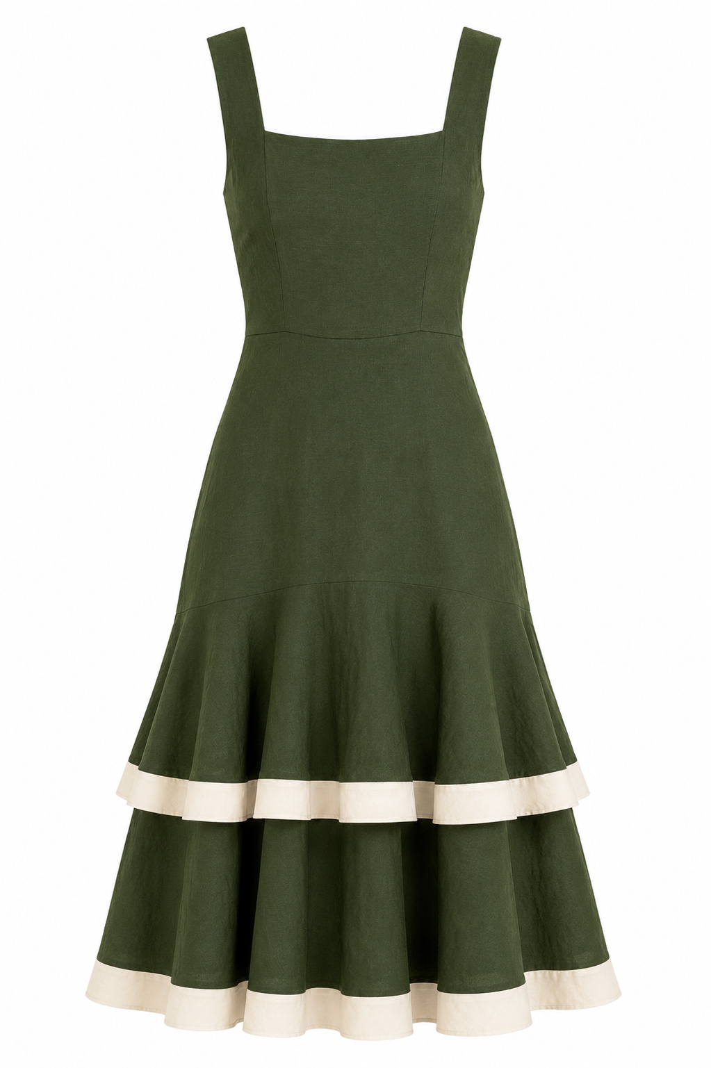 Vestido midi Olivo