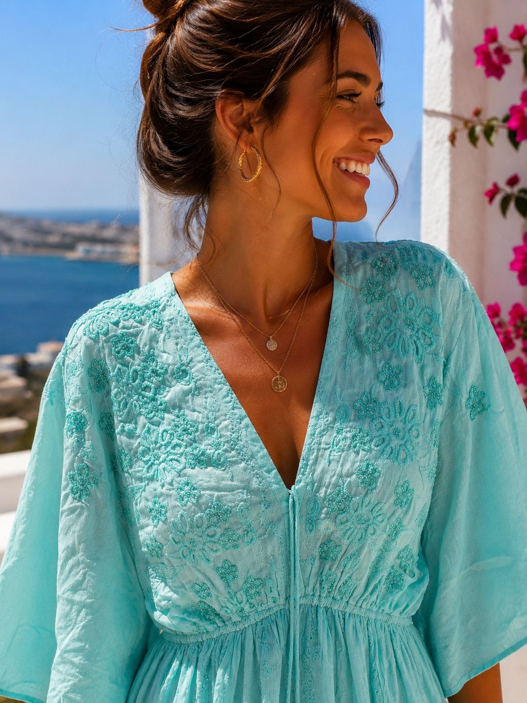 Vestido Corto Cala Turquesa