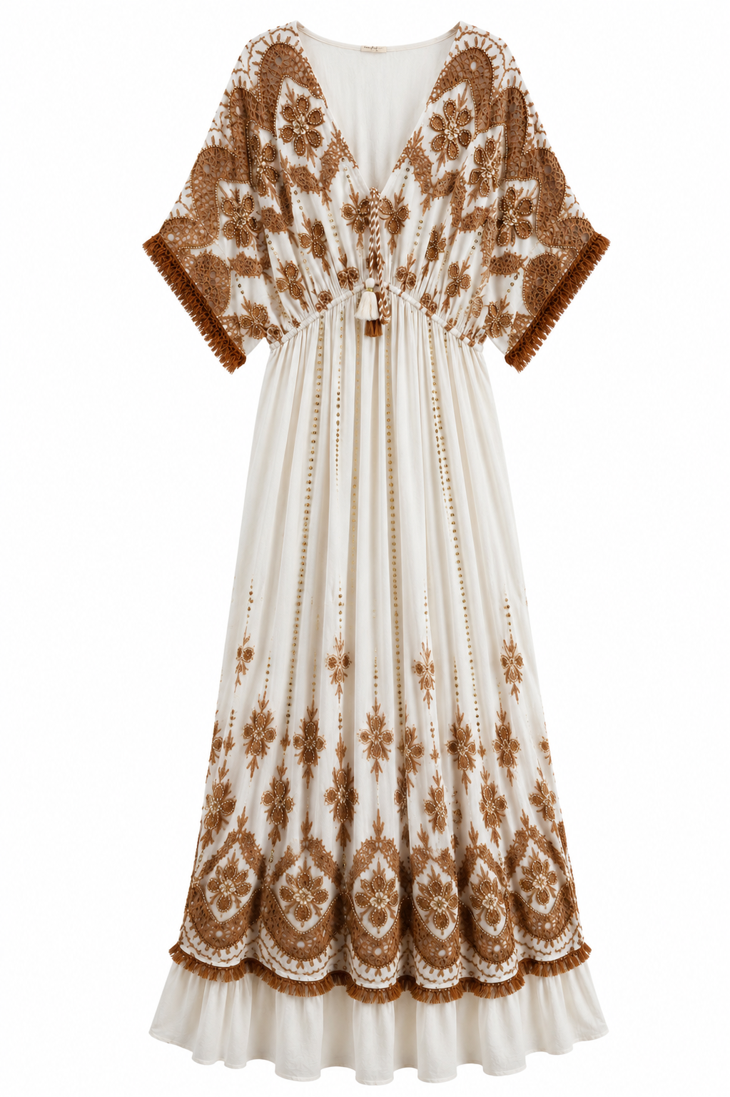 Vestido Damasco Blanco