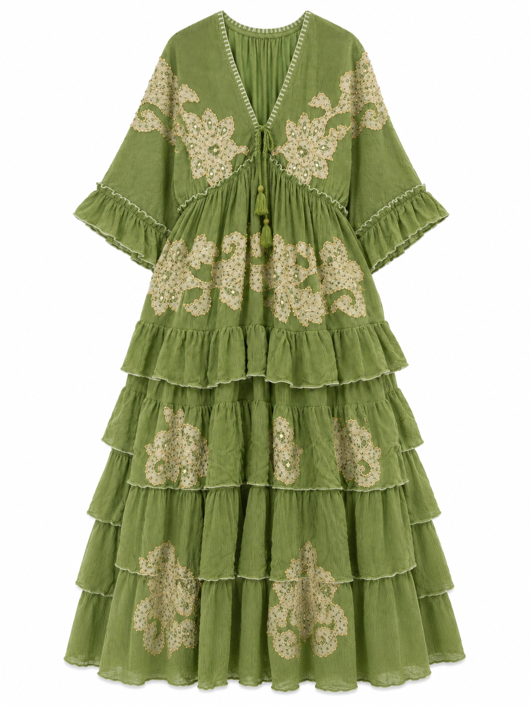 Vestido bordado a mano Tulum