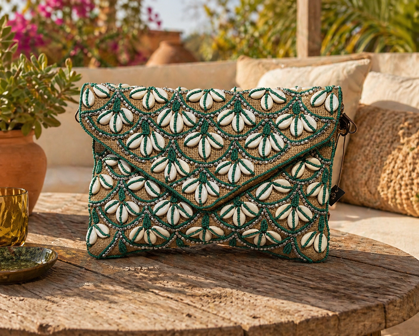 Clutch Conchas Cowrie