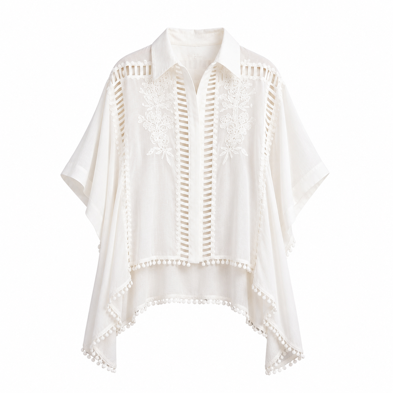 Blusa Bordado con pedrería Mediterráneo