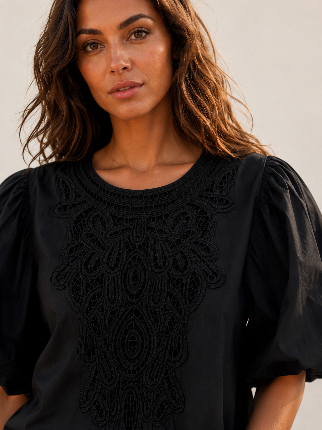 Blusa Guipur Buganvilla