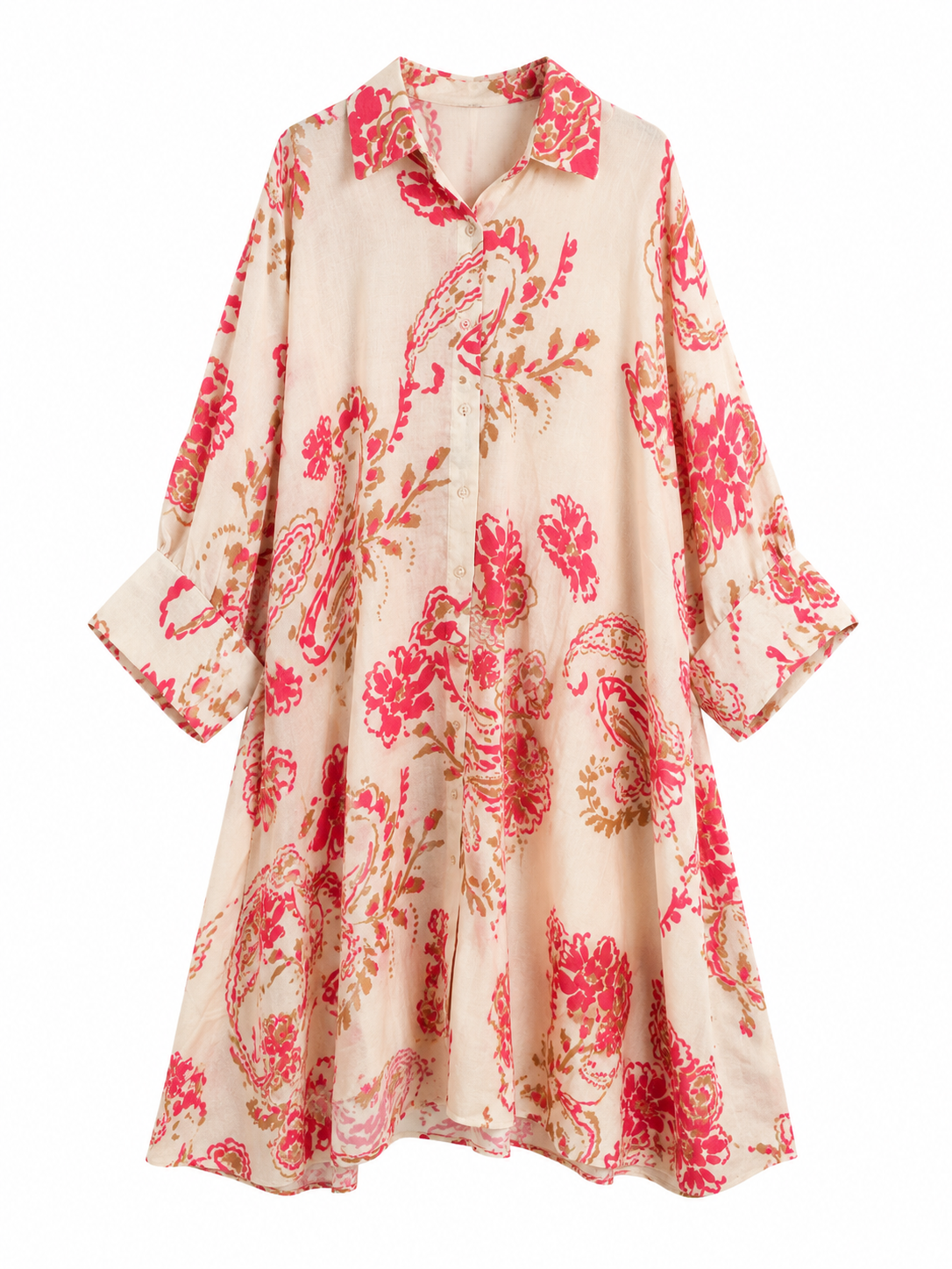 Vestido Camisero Estampado Sunset